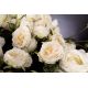 Aranjamente florale LUX - Aranjament floral mediu design LUX ROUND BOWL ENGLISH ROSES