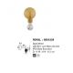 Aplice, corpuri de iluminat pentru pereti - Aplica de perete design decorativ ROYAL aurie