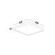 Plafoniere - Plafoniera LED design minimal ATHOS 48x48cm
