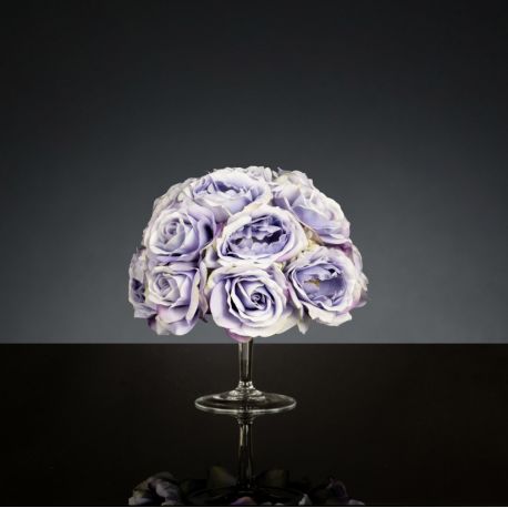 Aranjamente florale LUX - Aranjament floral mic decor festiv design LUX STAND LILAC ROSES