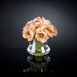 Aranjamente florale LUX - Aranjament floral mic decor festiv design LUX RANUNCULUS BOUQUET PINK