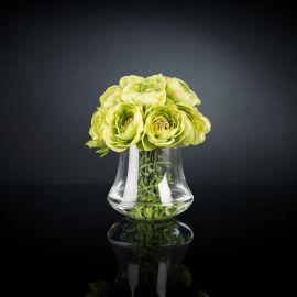 Aranjamente florale LUX - Aranjament floral mic decor festiv design LUX RANUNCULUS BOUQUET GREEN