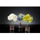 Aranjamente florale LUX - Aranjament floral mic decor festiv design LUX CUBO HYDRANGEA WHITE