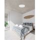 Plafoniere - Plafoniera LED dimabila design circular OLAF alba 60cm