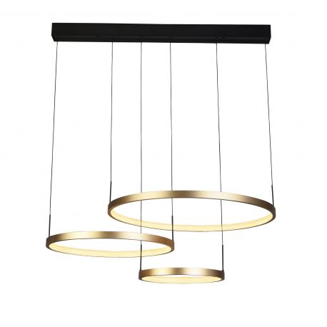 Pendule, Lustre suspendate - Lustra moderna cu 3 inele LED dimabile Grace