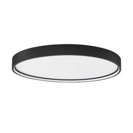Plafoniere - Plafoniera LED dimabila design circular OLAF neagra 60cm