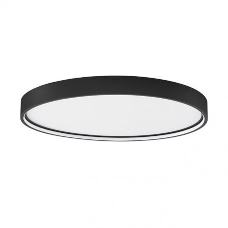 Plafoniere - Plafoniera LED dimabila design circular OLAF neagra 60cm