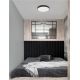 Plafoniere - Plafoniera LED dimabila design circular OLAF neagra 60cm