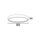 Plafoniere - Plafoniera LED dimabila design circular OLAF neagra 60cm