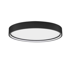 Plafoniera LED dimabila design circular OLAF neagra 45cm
