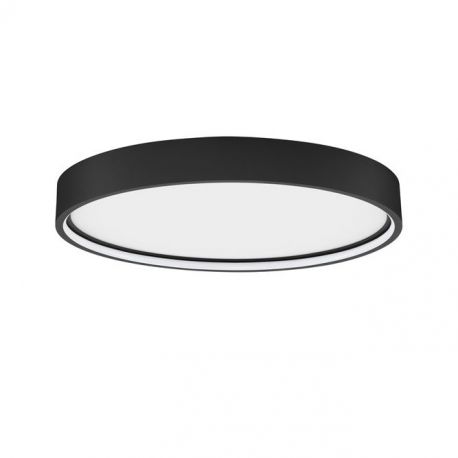 Plafoniere - Plafoniera LED dimabila design circular OLAF neagra 45cm