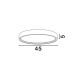 Plafoniere - Plafoniera LED dimabila design circular OLAF neagra 45cm