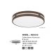 Plafoniere - Plafoniera LED design circular WHEEL maro 45cm