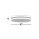 Plafoniere - Plafoniera LED design circular WHEEL maro 45cm