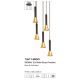 Pendule, Lustre suspendate - Lustra cu 5 pendule design modern Signal