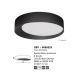 Plafoniere - Plafoniera LED dimabila design modern OBY neagra 60cm