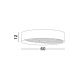 Plafoniere - Plafoniera LED dimabila design modern OBY neagra 60cm