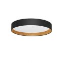 Plafoniera LED dimabila design modern STAKE negru/lemn 60cm