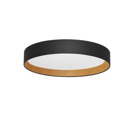 Plafoniere - Plafoniera LED dimabila design modern STAKE negru/lemn 60cm