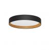 Plafoniera LED dimabila design modern STAKE negru/lemn 60cm