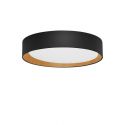 Plafoniera LED dimabila design modern STAKE negru/lemn 35cm