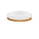Plafoniera LED dimabila design modern STAKE alb/lemn 45cm