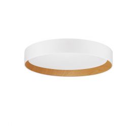 Plafoniera LED dimabila design modern STAKE alb/lemn 45cm