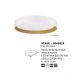 Plafoniere - Plafoniera LED dimabila design modern STAKE alb/lemn 45cm