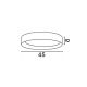 Plafoniere - Plafoniera LED dimabila design modern STAKE alb/lemn 45cm