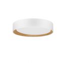 Plafoniera LED dimabila design modern STAKE alb/lemn 35cm