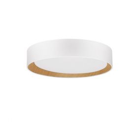 Plafoniere - Plafoniera LED dimabila design modern STAKE alb/lemn 35cm