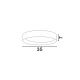 Plafoniere - Plafoniera LED dimabila design modern STAKE alb/lemn 35cm
