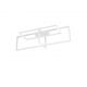 Lustra LED dimabila aplicata design modern CLEA alb 31W