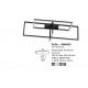 Lustre aplicate - Lustra LED dimabila aplicata design modern CLEA negru 31W