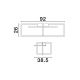 Lustre aplicate - Lustra LED dimabila aplicata design modern CLEA negru 31W