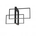 Lustra LED aplicata design modern CLEA negru 26W