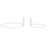 Lustra LED aplicata ajustabila GARVE alba 70W