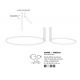 Lustre aplicate - Lustra LED aplicata ajustabila GARVE alba 70W