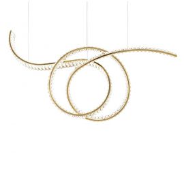 Candelabre, Lustre - Lustra LED moderna design deosebit CHARMES 120 auriu