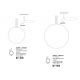 Lustre aplicate - Lustra LED aplicata ajustabila GARVE alba 30W