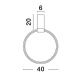 Lustre aplicate - Lustra LED aplicata ajustabila GARVE alba 30W