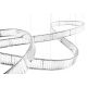 Candelabre, Lustre - Lustra LED XXL moderna design deosebit CHARMES 380 crom