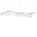 Lustra LED XXL moderna design deosebit CHARMES 380 crom