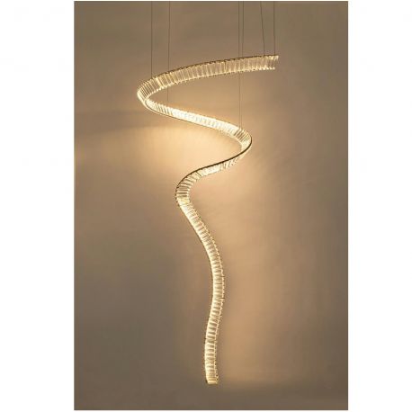 Corpuri de iluminat Lustre pentru casa scarii - Lustra LED casa scarii design deosebit CHARMES 1A crom