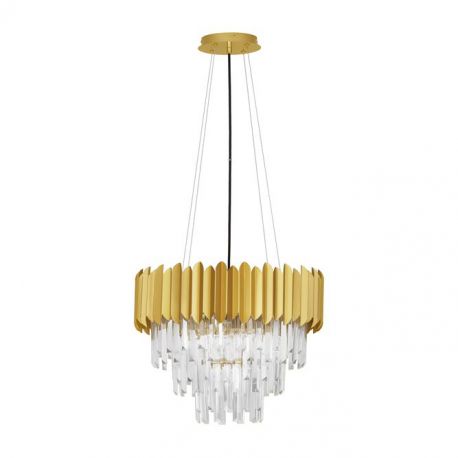 Candelabre, Lustre - Lustra suspendata design elegant MAGNOLIA aurie
