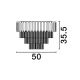 Lustre aplicate - Lustra aplicata design elegant MAGNOLIA aurie