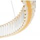 Pendule, Lustre suspendate - Lustra suspendata LED design ambiental Ring auriu 100cm