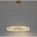 Lustra suspendata LED design ambiental Ring auriu 100cm