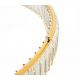 Pendule, Lustre suspendate - Lustra suspendata LED design ambiental Ring auriu 100cm