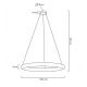 Pendule, Lustre suspendate - Lustra suspendata LED design ambiental Ring auriu 100cm